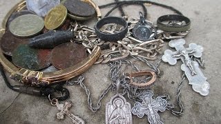 ФАРТОВЫЙ ДЕНЬ С ПРИБОРОМ И ГРАБЛЯМИ НА ПЛЯЖЕ. ПОИСК ЗОЛОТА НА ПЛЯЖЕ.