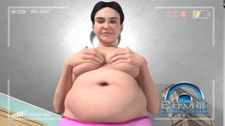 Fat BBW bouncing belly play
