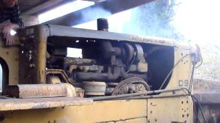 Big Mike starting his D9 bulldozer