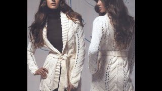 ВЯЖЕМ КАРДИГАН СПИЦАМИ для ЖЕНЩИН - 2019 / Knitting needles for CARDIGAN WOMEN / Stricknadeln