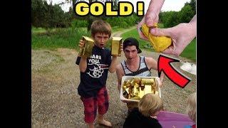 OPENING 40 MYSTERY GOLD BARS!!!