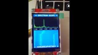 Homebrewpartner spectrum scope, stand alone SDR