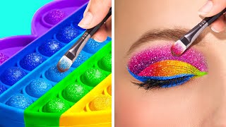 КРУТЫЕ ЛАЙФХАКИ ДЛЯ МАКИЯЖА, ЧТОБЫ ШИКАРНО ВЫГЛЯДЕТЬ|| Простые бьюти-хитрости от 123 GO Like!