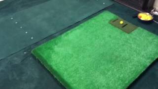 Golf simulator room with the optishot 2