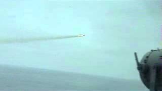 Nato Sea Sparrow Missile Shoot Aircraft Carrier