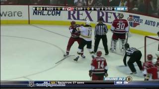 Milan Lucic vs Jay Harrison Feb 1, 2011