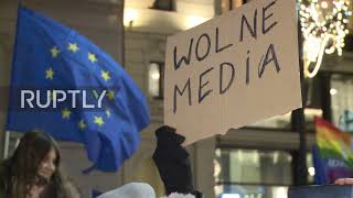 Poland: Protest condemns approval of bill limiting foreign ownership of media companies