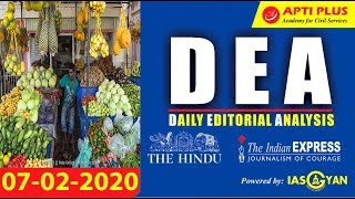 EDITORIAL ANALYSIS !! 07 February 2020 !! { Restructuring the informal sector }