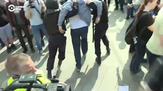 Protesters Detained In Moscow At Anti-Putin Rally