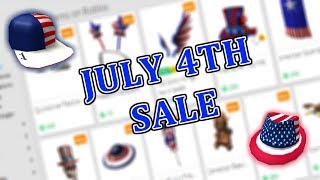 ROBLOX JULY 4TH SALE 2018