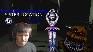 (FREDBEAR IN SISTER LOCATION!) Five Nights at Freddy's Sister Location Unreal Engine 4 [DEMO] Part 1