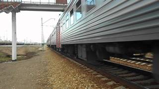 Электропоезд ЭТ2М-085 прибыл на о.п. Электродепо