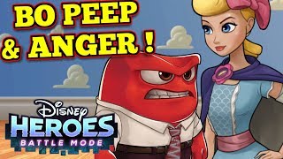 Bo Peep + Anger !!  - Disney Heroes: Battle Mode