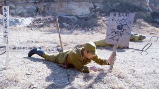 日軍連排3個地雷陣，裡面全是空的，日軍大佐徹底失去耐心，一頭撞進真正的地雷陣！ ️ 抗日