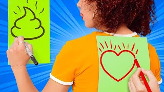 TANTANGAN MENGGAMBAR LUCU || Siapa Lebih Hebat? Tantangan Seni dan Kiat Gambar oleh 123 GO Like!