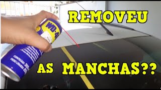 WD40 REMOVE MANCHA DE CHUVA ÁCIDA??