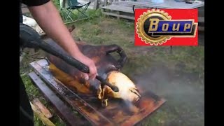 Обработка свиньи каршером