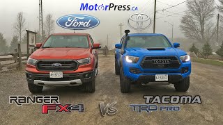 2019 Ford Ranger Lariat FX4 Vs 2019 Toyota Tacoma TRD Pro | Head 2 Head | Off-Road