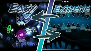 КАК СРАВНИВАТЬ СЛОЖНОСТЬ УРОВНЕЙ В GEOMETRY DASH