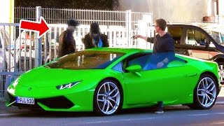 LAMBORGHINI GOLD DIGGER PRANK - Rich Kid Tank Prank