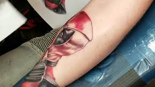 Deadpool Timelapse Tattoo