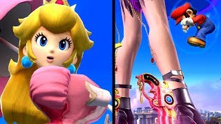 What Happens If GIANTESS GIRLS Fight MARIO? - Super Smash Bros