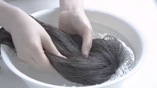 [Full Wig] วิธีทำความสะอาดวิกผม Cleaning Full Wig (By Pinkage Thailand)
