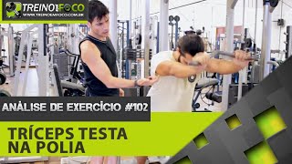 Tríceps testa na polia - Quais músculos atuam? - Análise de Exercícios # 102
