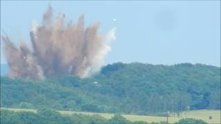Explosion einer Fliegerbombe - Nordhausen 08.06.2016