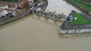 In volo sopra lo Scolmatore, l'opera idraulica che ha "salvato" Pisa dalla piena dell'Arno