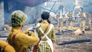 日軍士兵抓了個女學生威脅共軍，下一秒就被教做人！