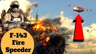 Coruscant Fire Department Vehicle - F-143 Fire Speeder - Star Wars Civilian Ship Lore