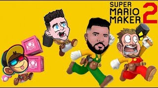 FOUR LEGENDS ATTEMPT MARIO MAKER 2 LEVELS (feat. MrRuidiaz, Melvin and Skatemonkey)
