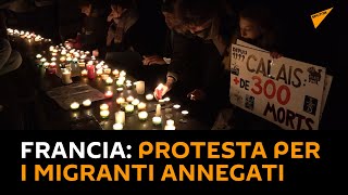 #Francia: protesta per i #migranti annegati