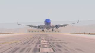 X-Plane 11 | Zibo + RG Mod B737-800 Southwest Tenesee One | Landing in KLAS