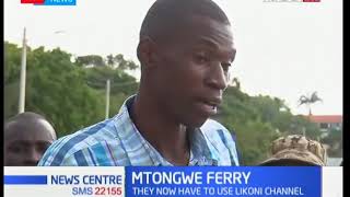 Mutongwe residents forced to use Likoni ferry after their own ferries broke down