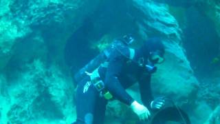 Edvardo inside North Arch Vortex Spring