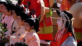 (4K)京都・野宮神社  斎宮行列 2014年- 雅楽 君が代