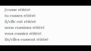 French conjugation #Verb = Réitérer