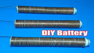 How to make 4V battery with copper wire