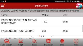 Launch X431 Pro Test SRS Daewoo Gentra