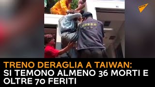 Treno deraglia a Taiwan, si temono almeno 36 morti e oltre 70 feriti
