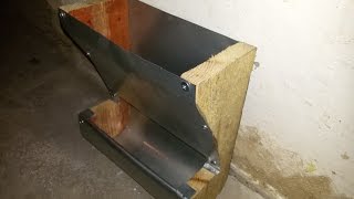 DIY - Бункерная кормушка для кроликов своими руками. За 50 центов. Кроликоферма.