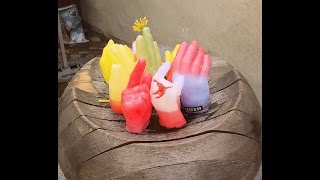 Слепок руки из воска