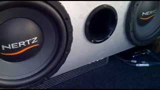 hx 300d + hp1d + sv 165 spl show + ht 28 tutto hertz e stl 2.560 soundstrem