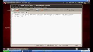 how to change backtrack ip