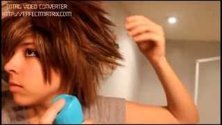 Kingdom Hearts II - Sora Wig Tutorial [Español/English] Part 1