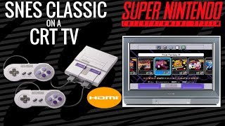 SNES Classic On CRT TV Using HDMI (NO ADAPTER)