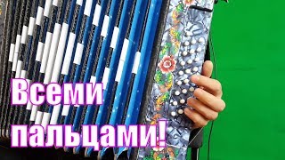 Простая техника игры на гармони всеми пальцами