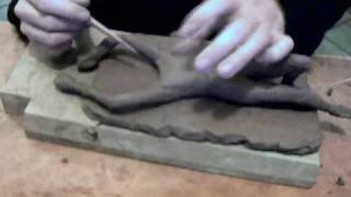 avatar - Sculpture argile d'une navi allongée filmée en Live